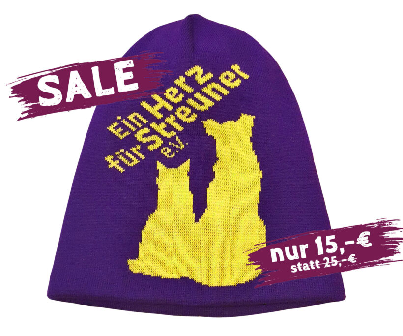 Beanie-Mütze Purple Yellow